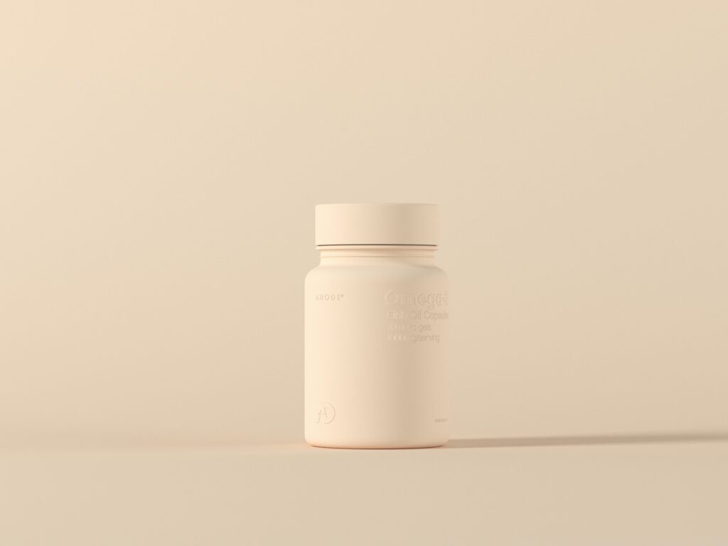 a bottle of medicine sitting on top of a table